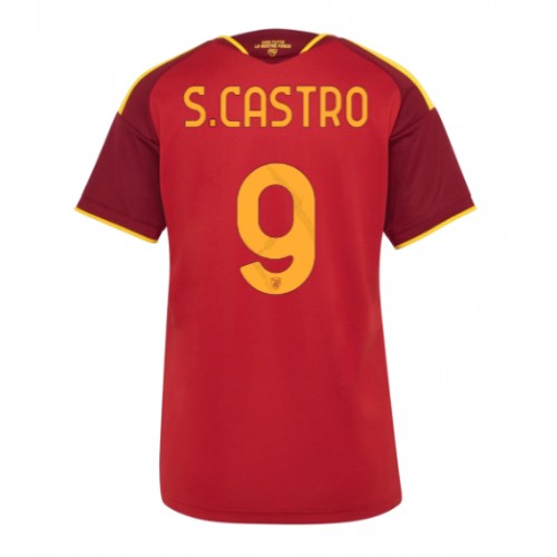 Stroje piłkarskie AS Roma Santiago Castro #9 Koszulka Podstawowej dla damskie 2026-27 Krótki Rękaw